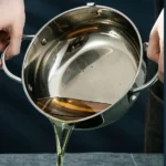 مقلاة عميقة مع مصفاه للزيت